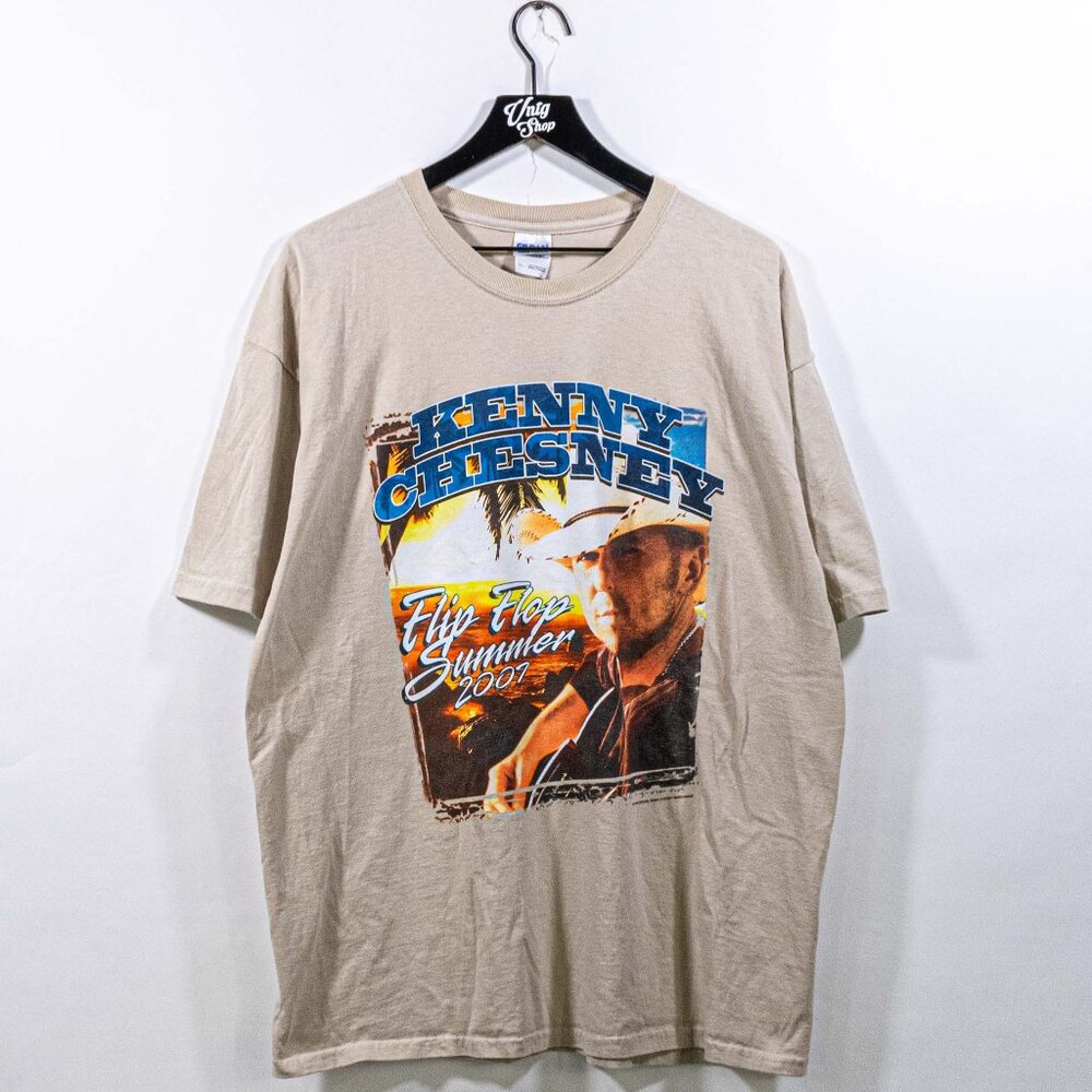 Kenny Chesney Flip Flop Summer 2007 Tour T-Shirt XL Country Music Retro